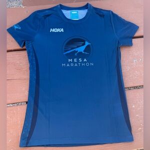 HOKA MESA MARATHON Race T-Shirt Women Small Blue/White 2026 Half 10K Roadrunner!